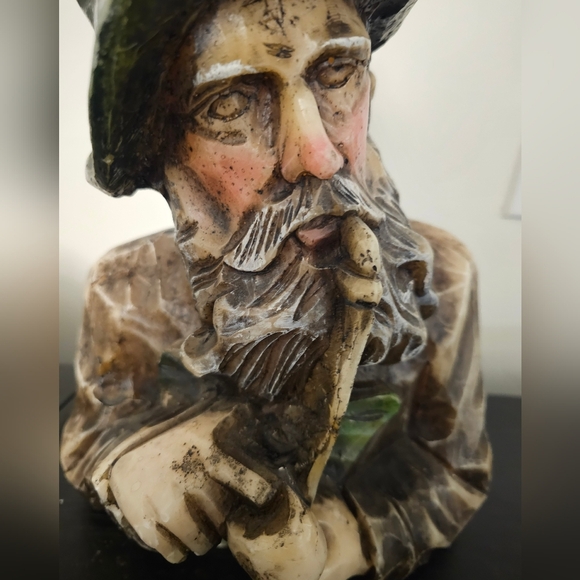 Beautiful Large Solid Wax German Candle. Man With Pipe. - Picture 7 of 9